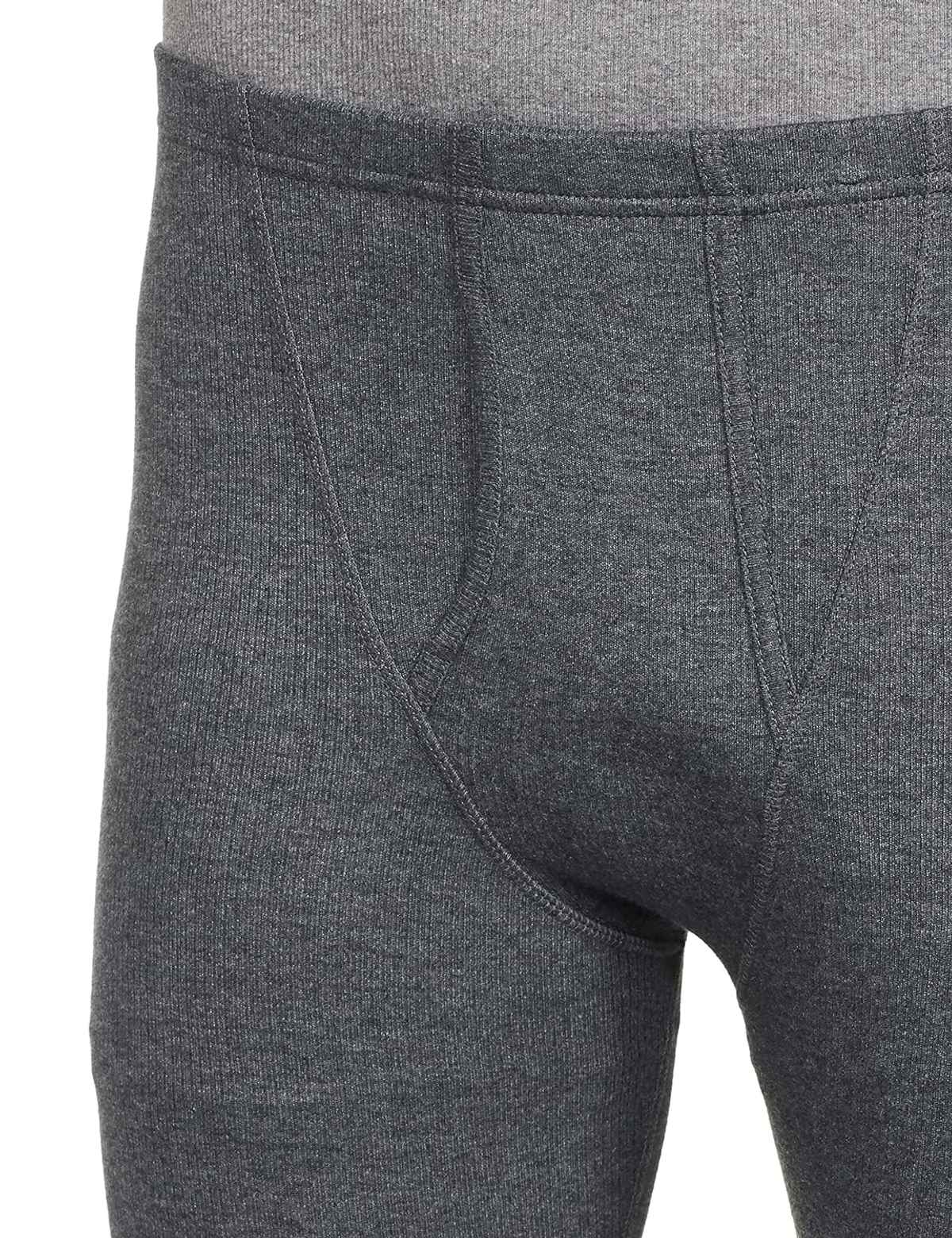 Jockey 2420 Men's Super Combed Cotton Rich Thermal Long Johns with Stay Warm Technology | Charcoal Melange | M